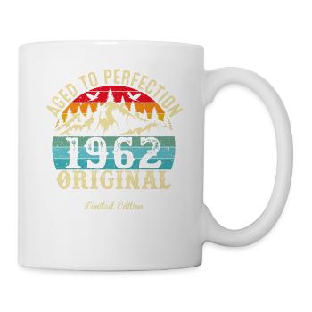 Perfekt gealtert 1962 Original - Tasse - Weiß - Rechts