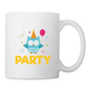 Tolle Eulenparty Für Alle Eulenfans - Tasse - Weiß - Rechts