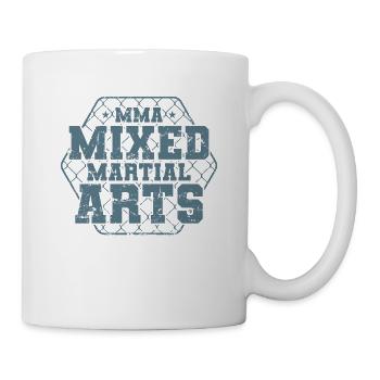 MMA Arts Martiaux Mixtes Sport Cage - Mug blanc - blanc - Droite