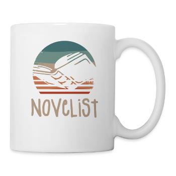 Retro Vintage Novelist Novel Author - Mug - white - Right