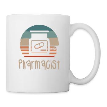 Retro Vintage Pharmacist Pharmacy - Mug - white - Right
