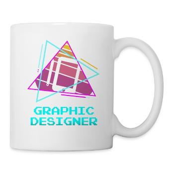 Retro Graphic Designer Graphic Design - Mug - white - Right