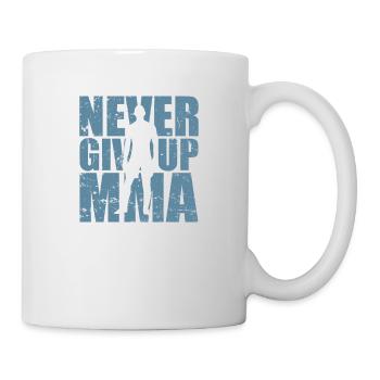 N’abandonnez jamais dans les arts martiaux mixtes MMA - Mug blanc - blanc - Droite