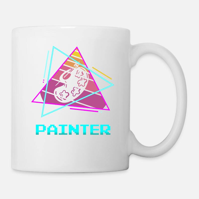 Retro Painter Paint Painting - Tasse - Weiß