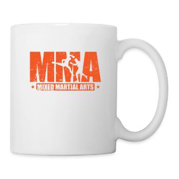 MMA Arts Martiaux Mixtes Cage d’Arts Martiaux - Mug blanc - blanc - Droite