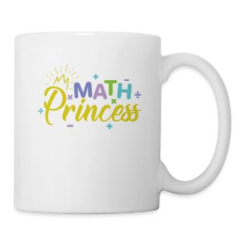 Math Princess Genius Girl Smart Child - Mug - white - Right