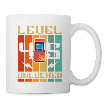 Niveau 45 Machine d’arcade débloquée Gamer 45. - Mug blanc - blanc - Droite