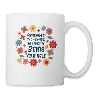 Motivational Self-care People Peace Inspiring - Mug - white - Right