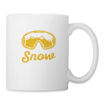 I'm just here for the snow bunnys funny ski - Mug - white - Right