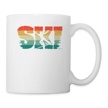 Ski Cool Style Ski Snowboard Sports d’hiver - Mug blanc - blanc - Droite