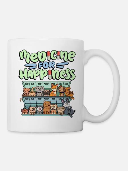 Ma pilule Happy Medicine Every Day - Mug blanc - blanc
