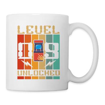 Level 9 Unlocked Arcade Machine Gamer 9. - Mug - white - Right