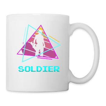 Retro Soldier Army Military - Tasse - Weiß - Rechts