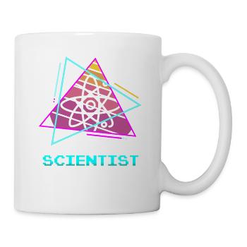 Retro Scientist Chemistry Physics Science - Tasse - Weiß - Rechts