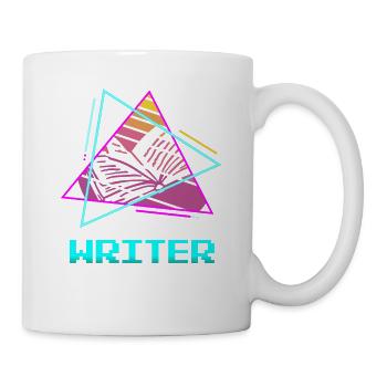 Retro Vintage Writer Professor Book Writing - Mug - white - Right