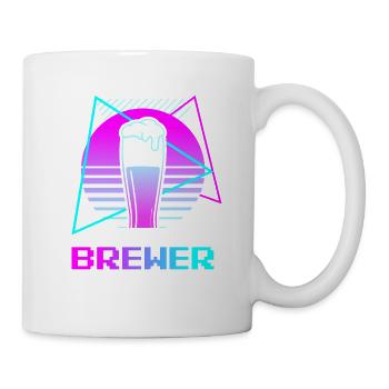 Retro Brewer Beer Brewing - Mug - white - Right