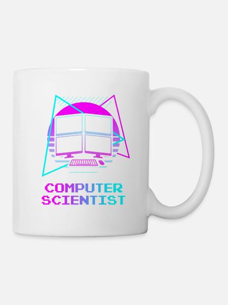 Retro Computer Scientist Information - Tasse - Weiß