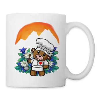 Autriche Cuisine gastronomique Chef amateur Chef nounours - Mug blanc - blanc - Droite
