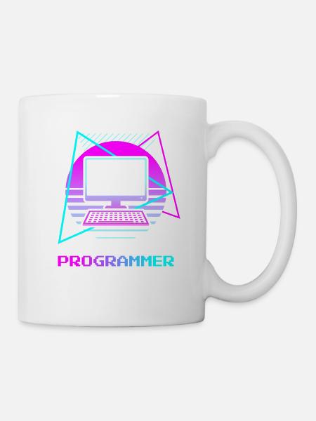 Retro Programmer Computer Programming - Tasse - Weiß