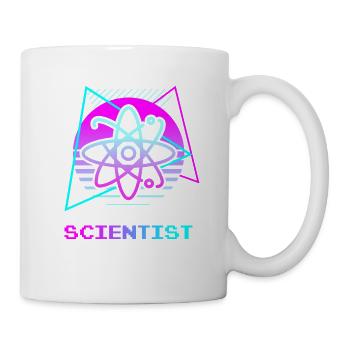 Retro Scientist Chemistry Physics Science - Tasse - Weiß - Rechts