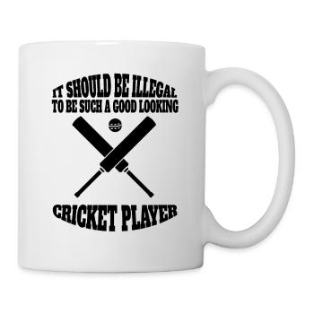 Kricket Team Cricket Spruch Geschenk Kricketfan - Tasse - Weiß - Rechts