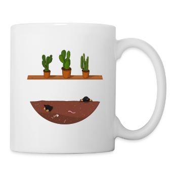 ich gieße meine Pflanzen Gärtnerin - Tasse - Weiß - Rechts