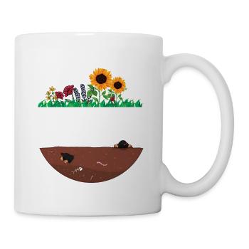 Gärtnerin ich gieße meine Pflanzen - Tasse - Weiß - Rechts