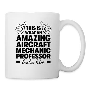 Incroyable professeur de mécanique d’aéronef - Mug blanc - blanc - Droite