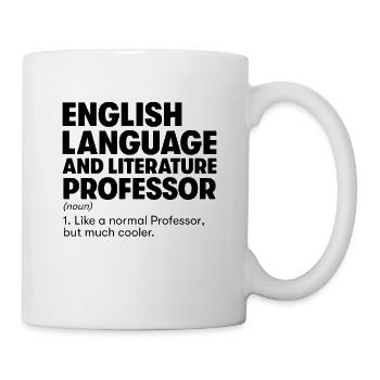 Professor für Englische Sprache & Literatur - Tasse - Weiß - Rechts