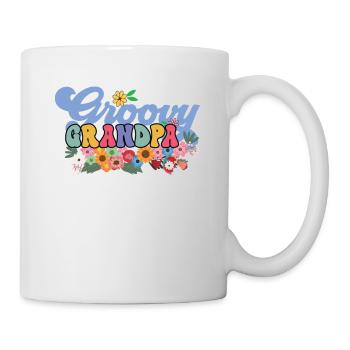 Groovy Grandpa Jardin Plantes Fleurs Décoration Florale - Mug blanc - blanc - Droite
