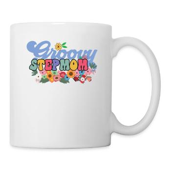 Groovy stepmother garden plant flowers - Mug - white - Right