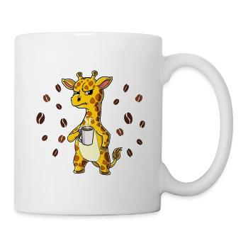 Nicht Ansprechen Vor Dem Ersten Kaffee Giraffe - Tasse - Weiß - Rechts