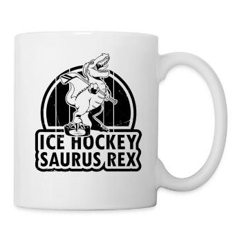Ice Hockey Dino Ice Hockey Saurus Rex - Ice Hockey - Tasse - Weiß - Rechts
