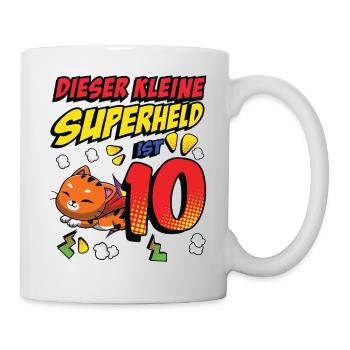 Dieser Kleine Superheld Ist 10 Katzenbesitzer 10. - Tasse - Weiß - Rechts