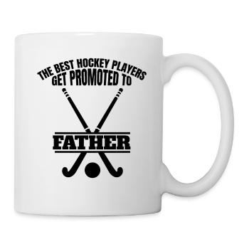 Unihockey Hockey Vater Feldhockey Hockeyspieler - Tasse - Weiß - Rechts