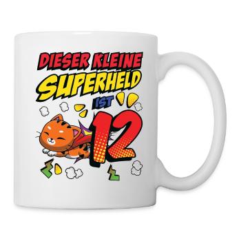Dieser Kleine Superheld Ist 12 Katzenbesitzer 12. - Tasse - Weiß - Rechts