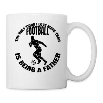 Football père joueur de football papa entraîneur de football - Mug blanc - blanc - Droite
