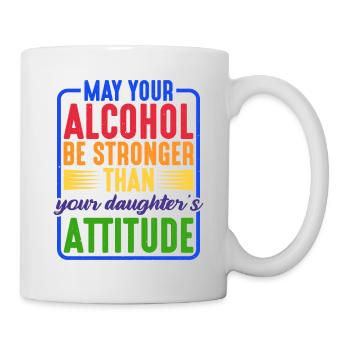 Que l’alcool soit plus fort que l’attitude de la fille 2 - Mug blanc - blanc - Droite