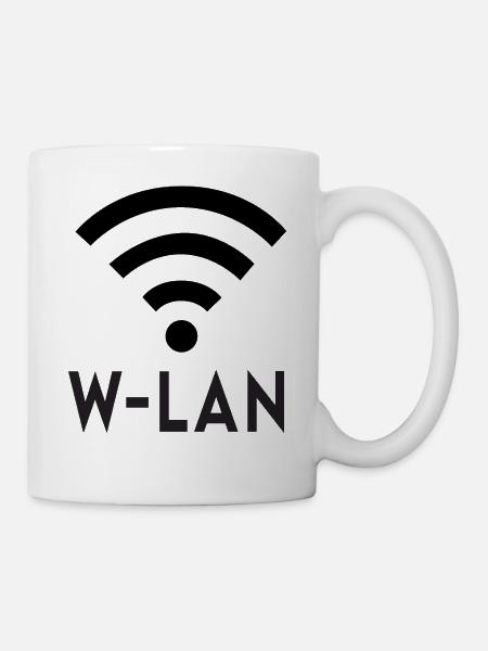 W-LAN - Tasse - Weiß