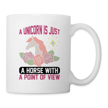 From the point of view of a unicorn unicorn - Mug - white - Right