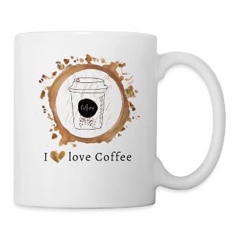 I love coffee - Mug - white - Right
