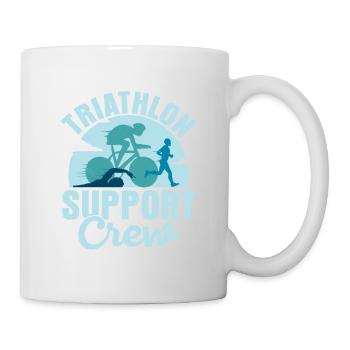 Triathlon Support Crew Swim Cycle Run Triathlete - Tasse - Weiß - Rechts