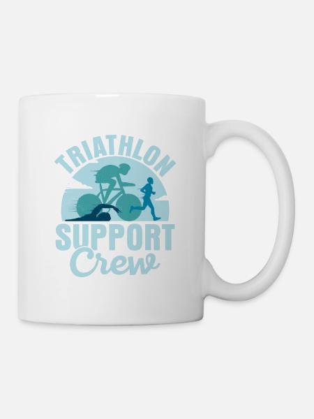 Triathlon Support Crew Swim Cycle Run Triathlete - Tasse - Weiß