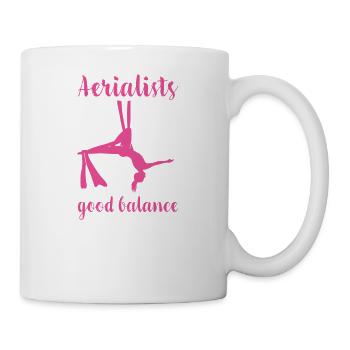 Aerial Silks I acrobatics dancer yoga design for - Mug - white - Right