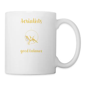 Aerial Silks I acrobatics dancer yoga design for - Mug - white - Right