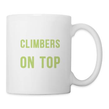 klettern bergspitze - Tasse - Weiß - Rechts