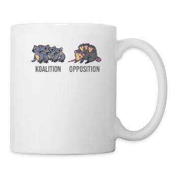 Koala coalition opossum opposition politics motive - Mug - white - Right