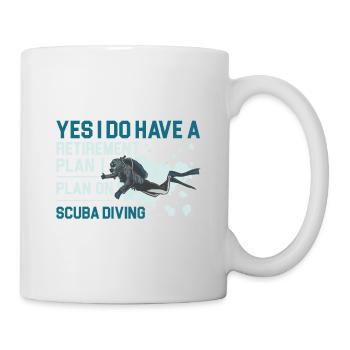 Sporttauchen Geschenk Unterwasser Sporttaucher - Tasse - Weiß - Rechts