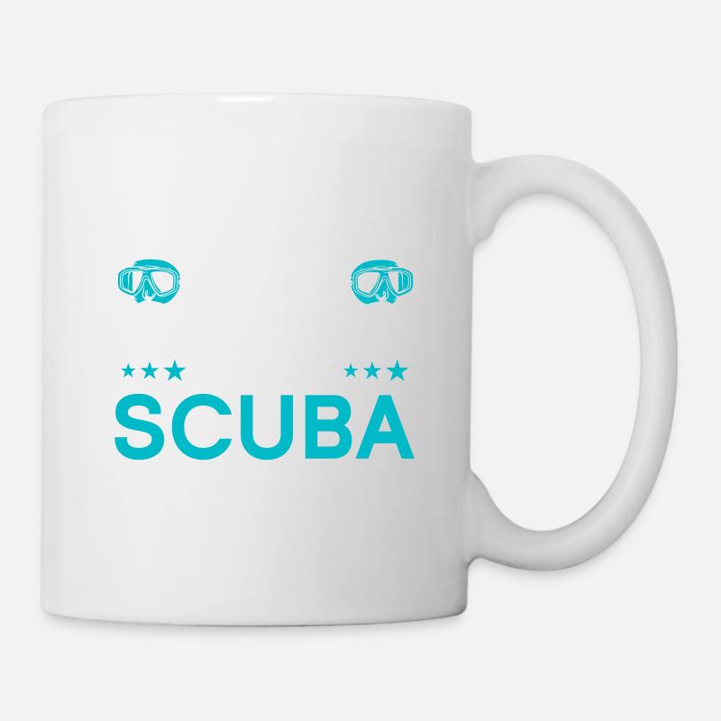 Cadeau de plongée sous-marine plongeur sous-marin - Mug blanc - blanc