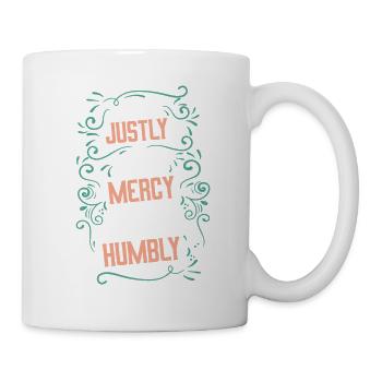 bibel dankbar - Tasse - Weiß - Rechts